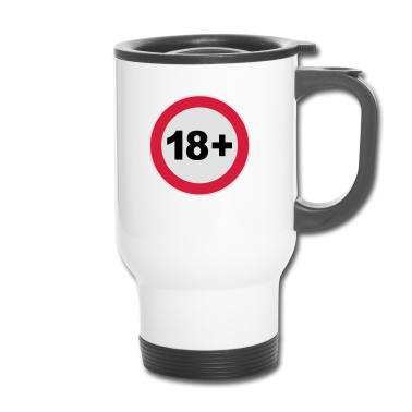 Geschenk zum 18 Thermobecher - 18+ / 18 / 18. / Achtzehn / Geburtstag / 3c