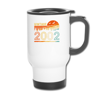 Geschenk zum 18 Thermobecher - Vintage 2002 Retro 18. Geburtstagsgeschenk Spaß B-Tag 18