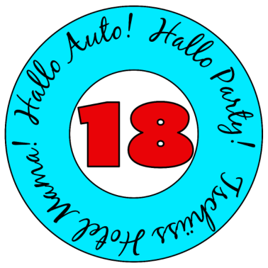 Motiv Volljährig, 18 Jahre alt,18. Geburtstag - Party