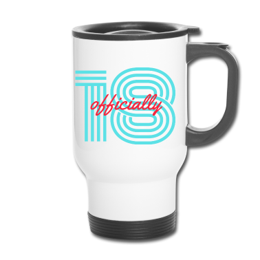 Geschenk zum 18 Thermobecher - Endlich offiziell 18. Jahre alt / 18. Geburtstag