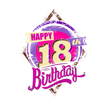 Motiv 18 Jahre on light Geschenk - 2002 18 Geburtstag