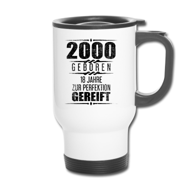 Geschenk zum 18 Thermobecher - T-Shirt zum 18. Geburtstag Geschenk für Männer