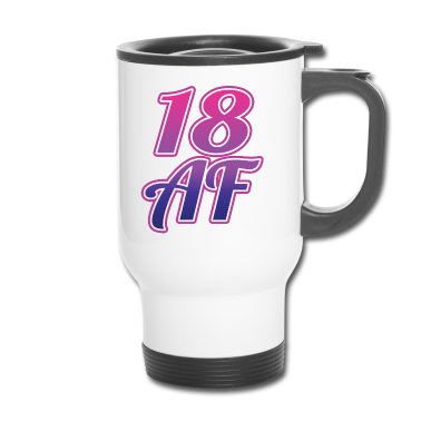 Geschenk zum 18 Thermobecher - 18. Geburtstagsgeschenk für Frauen, Mädchen, 18 AF, lustig