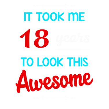 Motiv 18. Geburtstag, 18 Jahre, um dieses fantastische 2001 auszusehen