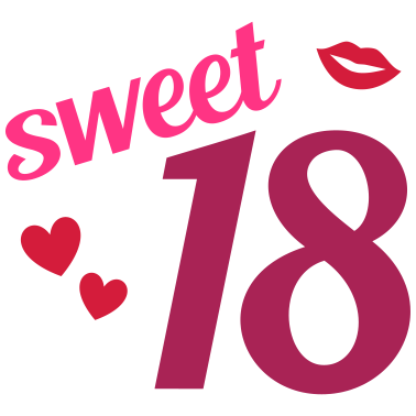 Motiv Sweet 18 (Herzen, Lippen)