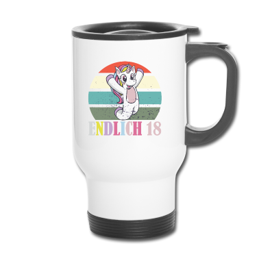 Geschenk zum 18 Thermobecher - Damen 18. Geburtstag Mädchen Frau Frauen 18 Jahre