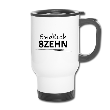 Geschenk zum 18 Thermobecher - Endlich 8zehn | 18. Geburtstag