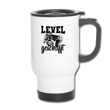 Geschenk zum 18 Thermobecher - 18 Geburtstag Gamer Level 18
