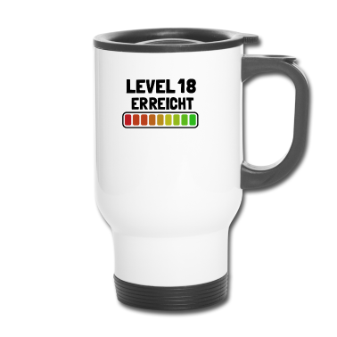 Geschenk zum 18 Thermobecher - Level 18 erreicht 18. Geburtstag Jahre Gamer 2002