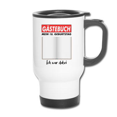 Geschenk zum 18 Thermobecher - Gästebuch Mein 18. Geburtstag