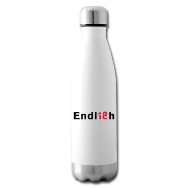 Geschenk zum 18 Trinkflasche - Endlich 18