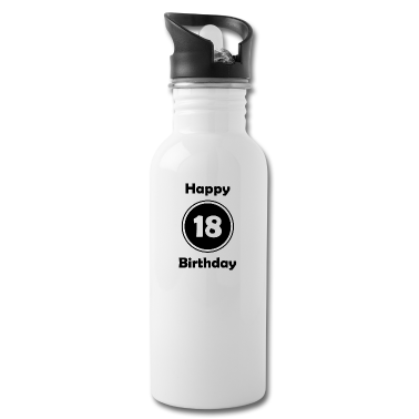 Geschenk zum 18 Trinkflasche - Happy Birthday 18, 18. Geburtstag