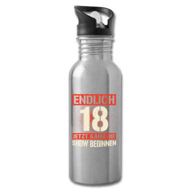 Geschenk zum 18 Trinkflasche - Endlich 18 Geburtstag Geschenk 18 Jahre