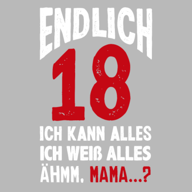 Motiv Lustiges 18. Geburtstag Endlich 18 Geschenk