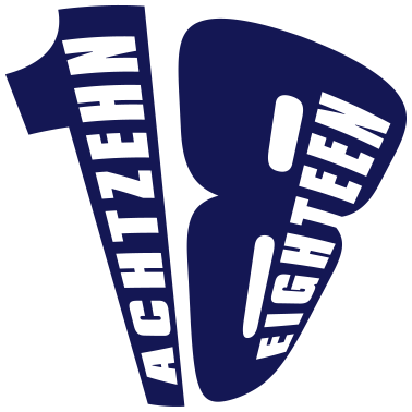 Motiv 18. Geburtstag Achtzehn