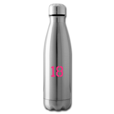 Geschenk zum 18 Trinkflasche - Endlich 18 Spruch 18. Geburtstag Geschenk