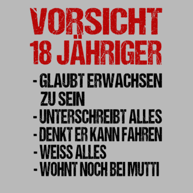 Motiv 18 Jahre 18 Geburtstag Geschenk