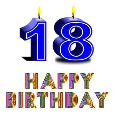 Motiv Happy birthday 18