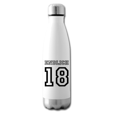 Geschenk zum 18 Trinkflasche - Endlich 18 Trikot