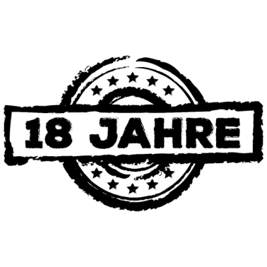 Motiv 18 Jahre 18. Geburtstag Volljährig Geburtstagspart
