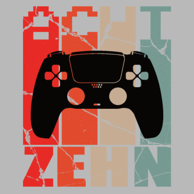 Motiv Gaming Zocken 18 Geburtstag Level 18 Complete