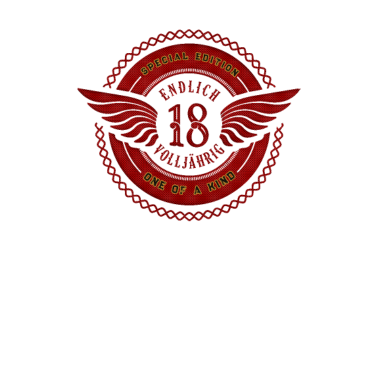 Motiv Endlich 18 - Endlich Volljährig 18. Geburtstag