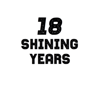 Motiv 18 leuchtende Jahre 18. Geburtstag Geschenk Sterne