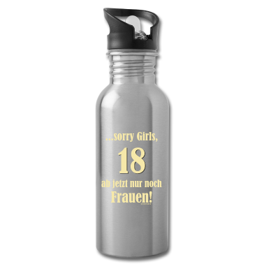 Geschenk zum 18 Trinkflasche - 18 sorry Girls nur Frauen - 2002 18 Geburtstag