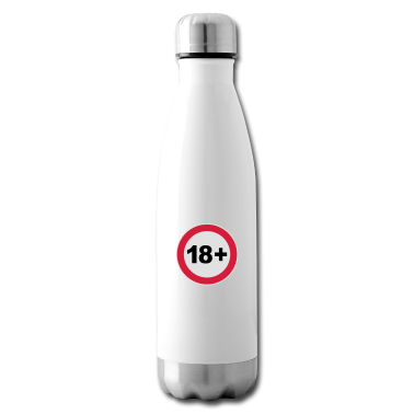 Geschenk zum 18 Trinkflasche - 18+ / 18 / 18. / Achtzehn / Geburtstag / 3c