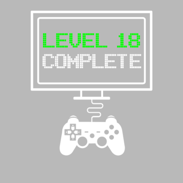 Motiv Level 18 Complete - 18. Geburtstag Gamer Geschenk
