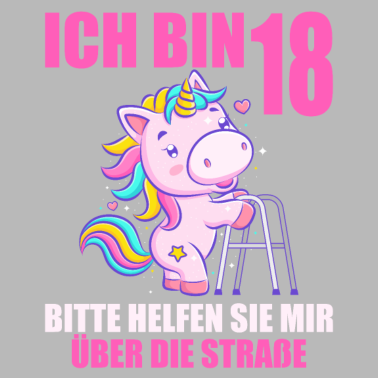 Motiv 18 bitte helfen Sie mir über Straße 18. Geburtstag