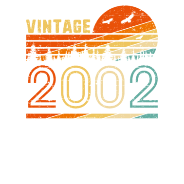 Motiv Vintage 2002 Retro 18. Geburtstagsgeschenk Spaß B-Tag 18