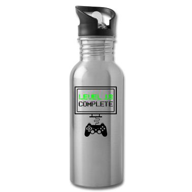 Geschenk zum 18 Trinkflasche - Level 18 Complete - 18. Geburtstag Gamer Geschenk