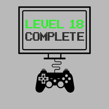 Motiv Level 18 Complete - 18. Geburtstag Gamer Geschenk