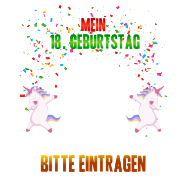 Motiv 18. Geburtstag Gästebuch Party 18 Jahre Geschenk
