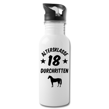 Geschenk zum 18 Trinkflasche - Altersklasse 18 durchritten