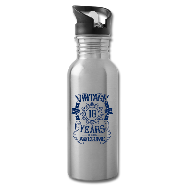 Geschenk zum 18 Trinkflasche - Achtzehn 18 Geburtstag Vintage
