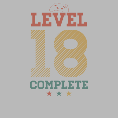 Motiv Level 18 complete 18 Geburtstag Geschenk Gamer