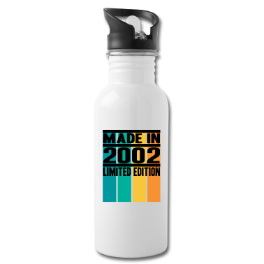 Geschenk zum 18 Trinkflasche - 18th 18. Geburtstag Volljährig Made in 2002 18