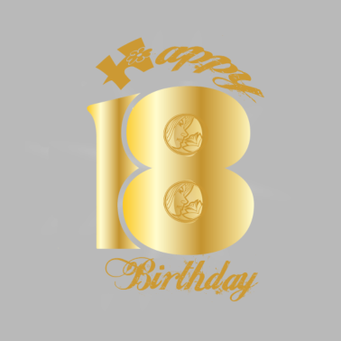 Motiv 18 Geburtstag Happy Birthday