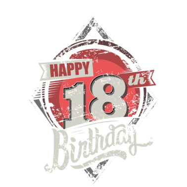 Motiv 18 Jahre on dark Geschenk - 2002 18 Geburtstag