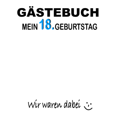 Motiv 18. Geburtstag Junge Mädchen Gästebuch 18 Jahre