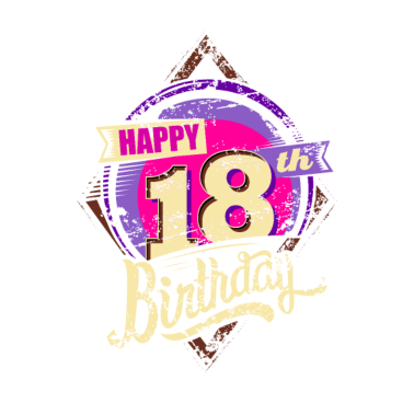 Motiv 18 Jahre on dark Geschenk - 2002 18 Geburtstag