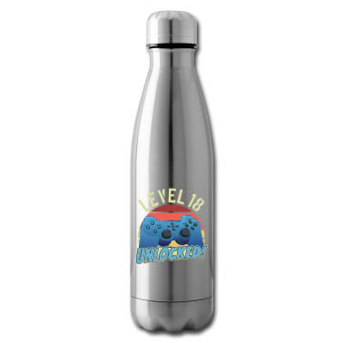 Geschenk zum 18 Trinkflasche - Gamer Geschenk zum 18. Geburtstag Level 18
