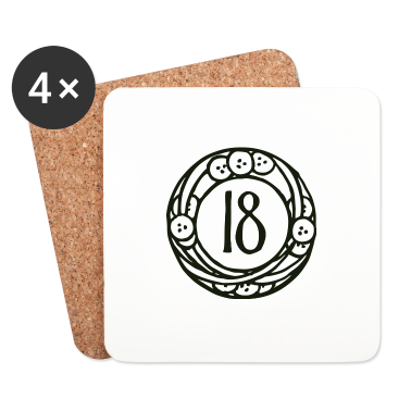 Geschenk zum 18 Untersetzer - 18