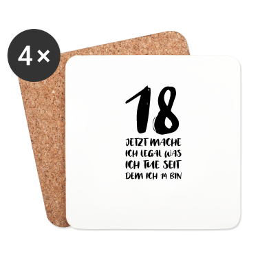 Geschenk zum 18 Untersetzer - 18. Geburtstag