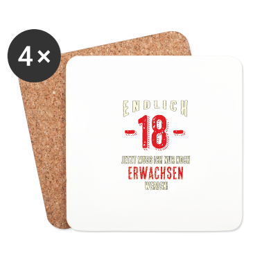 Geschenk zum 18 Untersetzer - Endlich 18 - 2002 18 Geburtstag