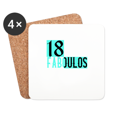 Geschenk zum 18 Untersetzer - 18 & Faboulos