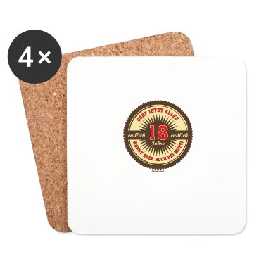 Geschenk zum 18 Untersetzer - 18 wohnt bei Mutti - 2002 18 Geburtstag