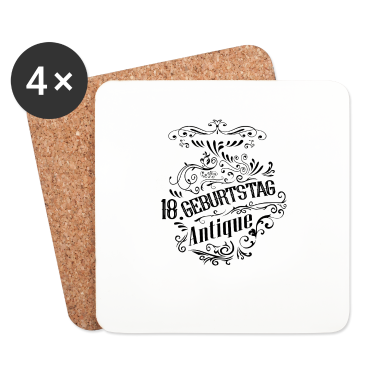 Geschenk zum 18 Untersetzer - 18 Geburtstag Vintage